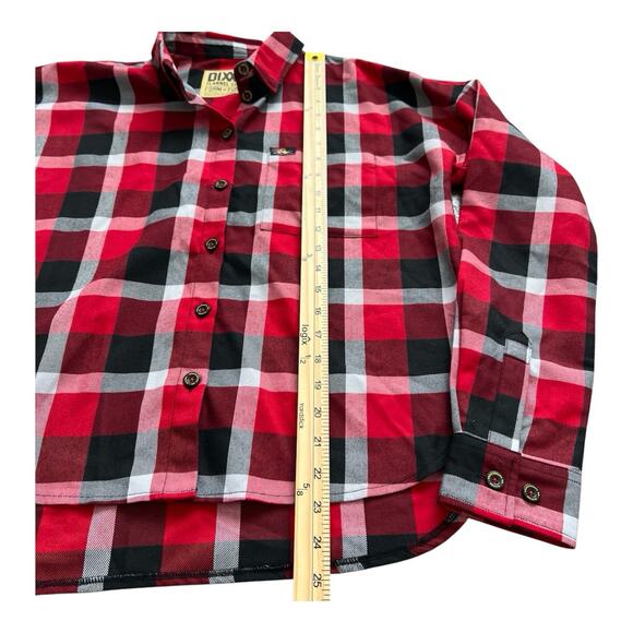 Dixxon Flannel Co Womens Shirt Medium Form & Function Red Plaid Mr. Horsepower - Picture 7 of 12